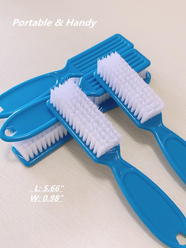 6Pcs Nail Brush for Cleaning Fingernails, Handle Grip Cleaning Brush for Nail