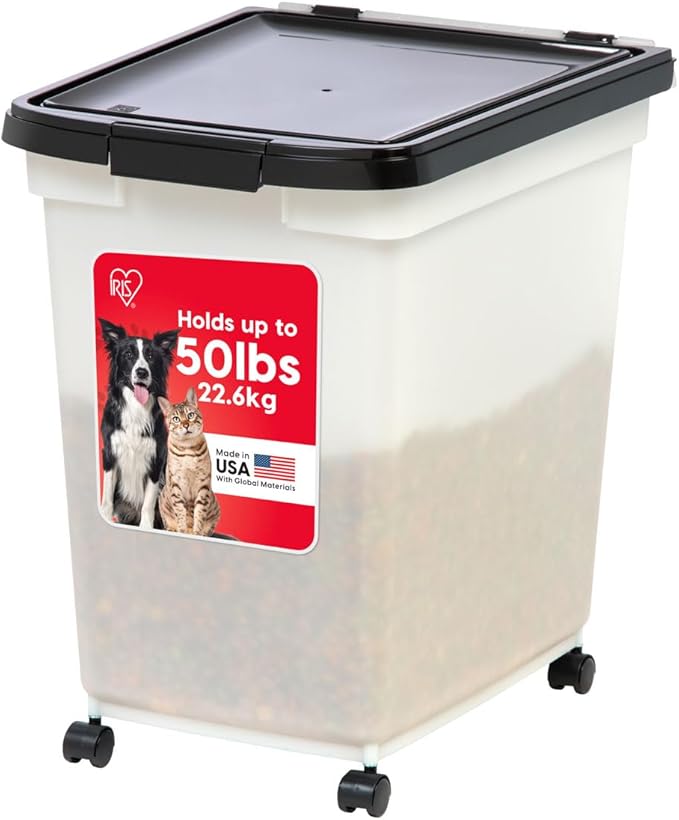 IRIS USA Dog Food Storage Container 50 lbs,
