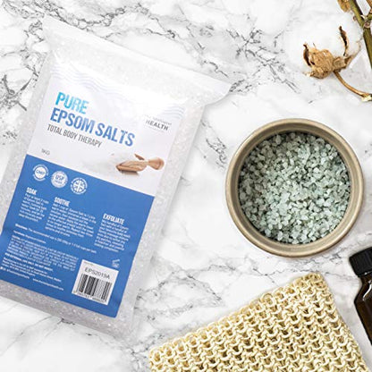 Pure Epsom Salts | Magnesium Sulphate Bath Salt | 10 Kg Pack by The Intelligent Health | Ideal for Relieving Sore Muscles | Reduces Inflammation
