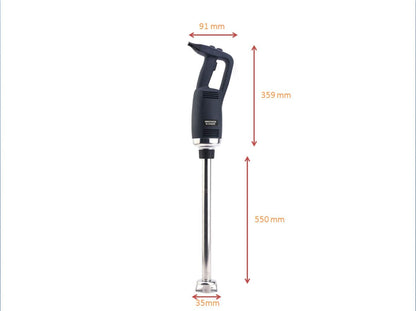 Li Bai Heavy Duty Big Stix Immersion Blender Handheld Kitchen, 22 in Hand Blenders for Kitchen, Commercial Mixer Electric, 500W Removable Shaft 2500rpm to 15000rpm, Emulsifier Blender Handheld