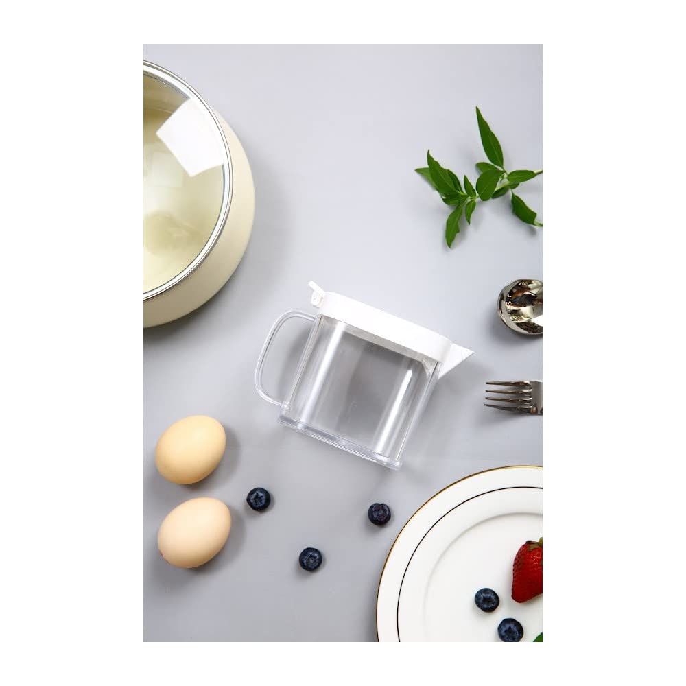 YBM Home Clear Condiment Canisters Pots with Lids and Spoons - Clear acrylic Large Seasoning Jar for Spices like Salt, Sugar, Pepper, and Seasonings, 12101-2