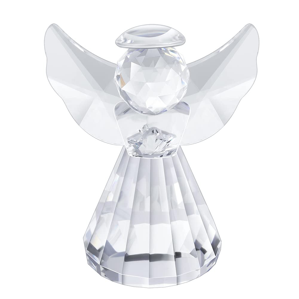ZRENJHUS Crystal Angel Figurine Collection Pretty Glass Ornament Cute Statue Home Decor Table Animal Collectible Gift on Desk