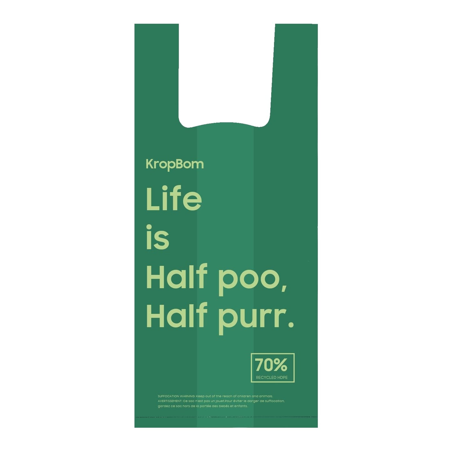 125 Count Cat Poop Bags with Handles, Disposable Litter Bags for Pet Poop, Extra-Thick Kitty Cat Waste Bags Easy Tie Leak-Proof Strengthen Unscented (Made of 70% Recycled Plastic)
