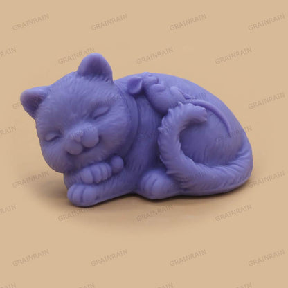 3D Cat Mouse Silicone Soap Molds Soap Molds for Soap Making Silicon Molds for Soaps DIY Craft Handmade Soap Candle Plaster Resin Mould (11016)