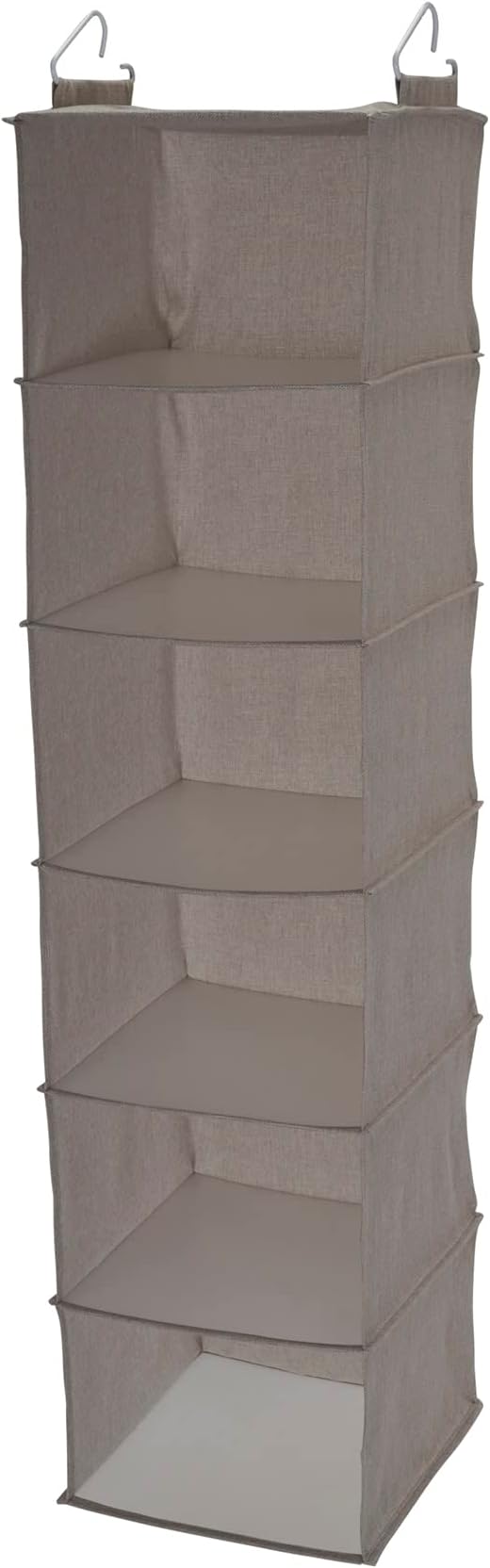 Household Essentials 6 Shelf Hanging Closet Organizer, Hanging Closet Shelf