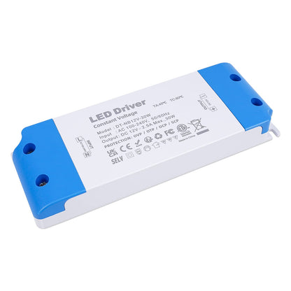 VARICART LED Transformer 12V 30W, Ultra Slim 12V LED Driver 240V AC to 12V DC 2.5A,Low Voltage led Power Supply Constant Voltage for Strip Lights, Display and G4, MR11, MR16 Light Bulbs