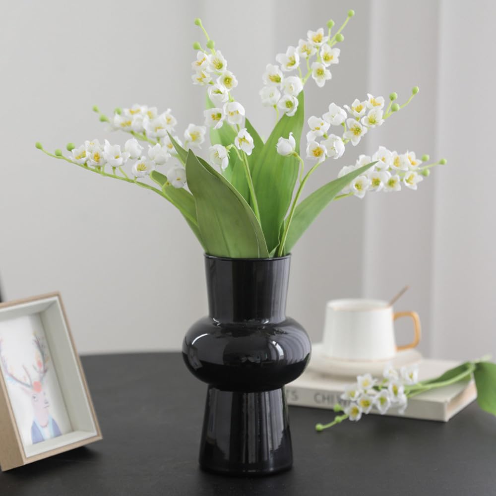 NatureMan 6 Branch Lily of The Valley Artificial Flowers,Simulation Lily of The Valley Silk Flower,Outdoor Bridal Wedding Bouquet for Home Garden Party Wedding Decoration