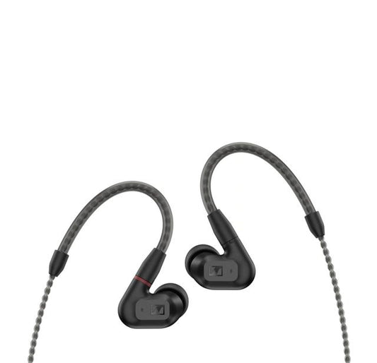 Sennheiser Consumer Audio IE 200 In-Ear Audiophile Headphones - TrueResponse Transducers for Neutral Sound, Impactful Bass, Detachable Braided Cable with Flexible Ear Hooks - Black