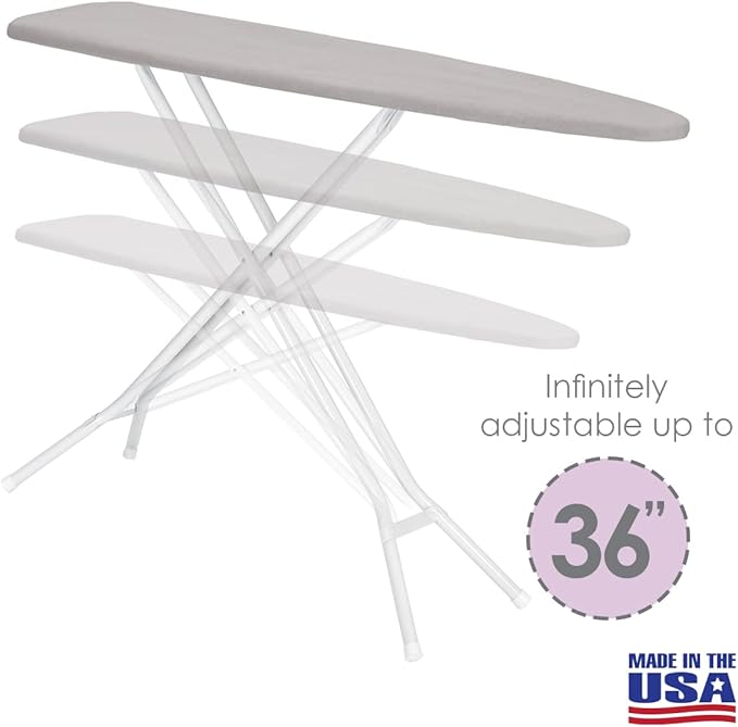 Full Size Ironing Board Made in USA – Light Grey by Seymour Home Products 4