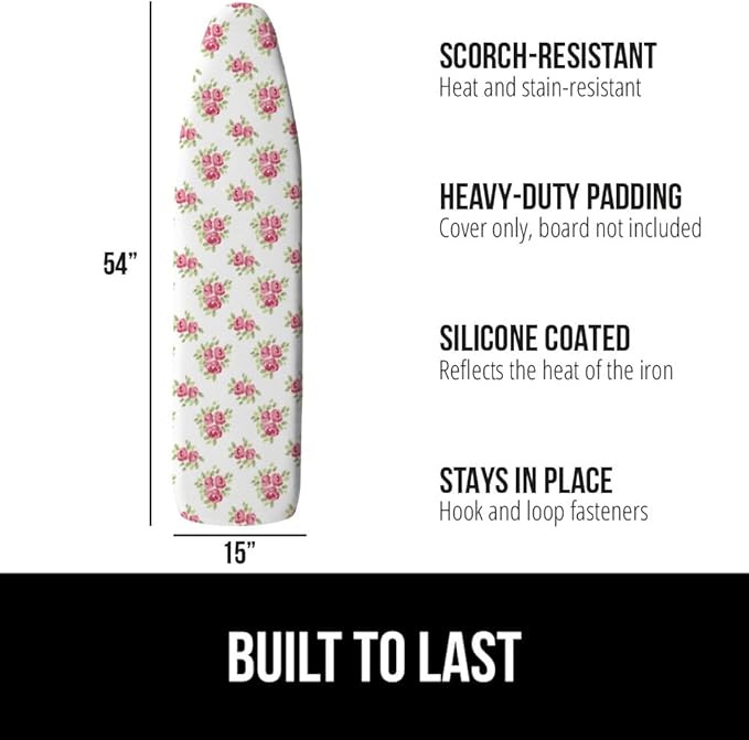 GORILLA GRIP The Original Ironing Board Cover and Pad, Silicone Coating