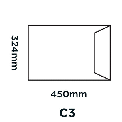 Blake Purely Packaging C3 (A3) 450 x 324 mm Board Back Pocket Peel & Seal Envelopes (4200/50) Manilla - Pack of 50