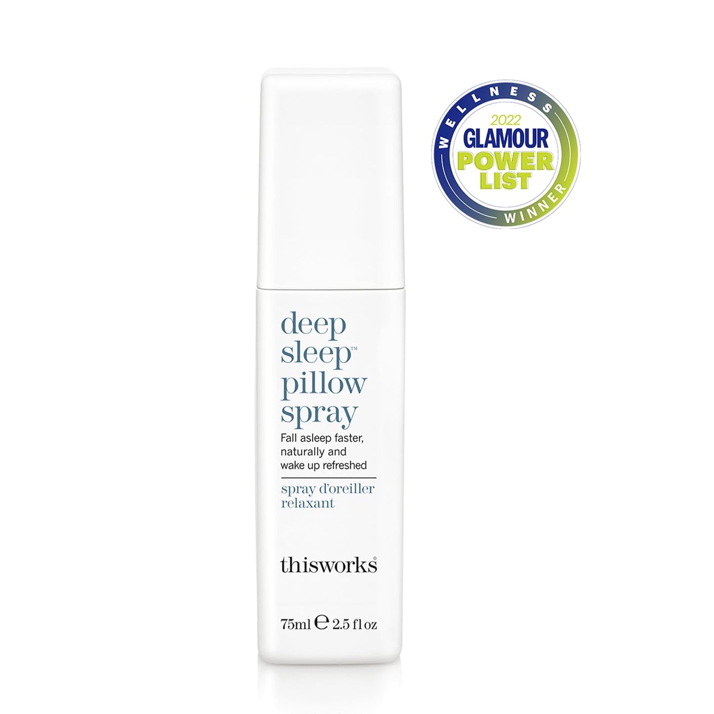 THISWORKS Deep Sleep Pillow Spray – Natural Relaxation Solution with Lavender for Stress & Anxiety Relief – 2.5 fl oz (Best Value, Most Popular Size)