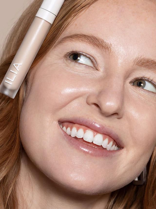 ILIA - True Skin Serum Concealer | Non-Comedogenic, Cruelty-Free, Vegan, Safe For Sensitive Skin, Reduces Appearance of Dark Circles + Blemishes (Arrowroot SC.5, 0.16 oz | 5 ml)