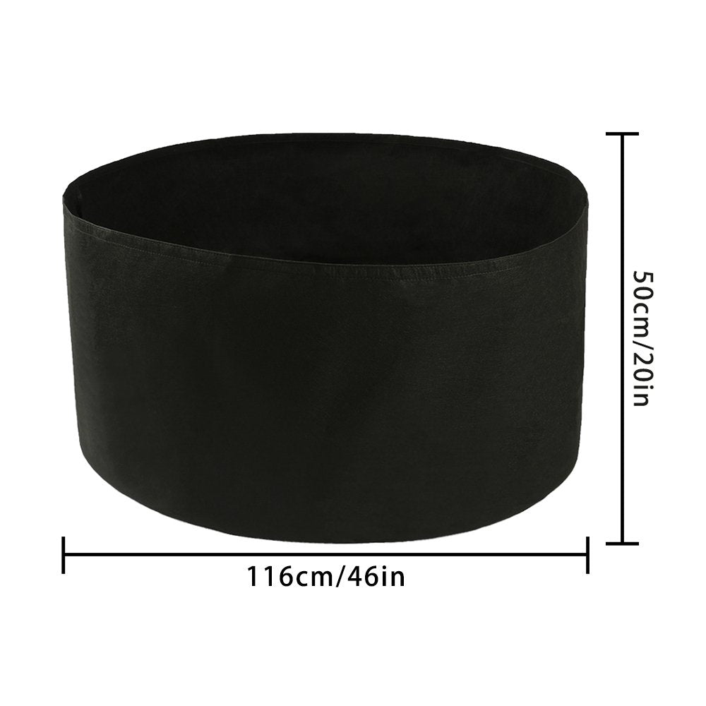 Takefuns 2pcs 150 Gallon Yard Grow Bags,Large Garden Bag,Thickened Nonwoven Plant Fabric Pots,Grow Pots Big Pots Plant for Nursery Garden,Planting