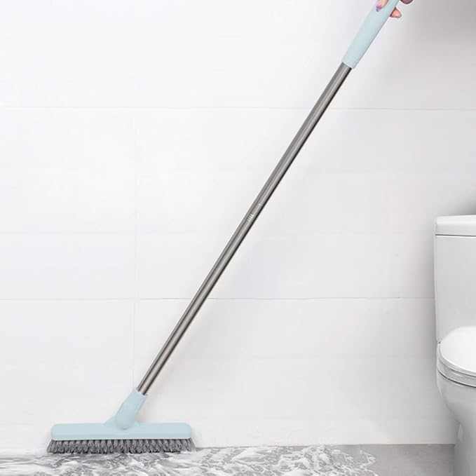 Affogato Floor Scrub Brush Bathroom Long Handle Bathtub Push Broom Shower Tile