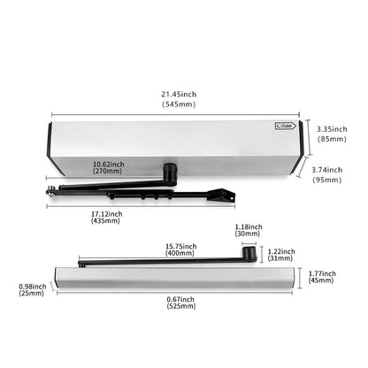Olideauto Touchless Commercial Door Opener Automatic with 2pcs 304 Stainless Steel Touchless Hand Sensor