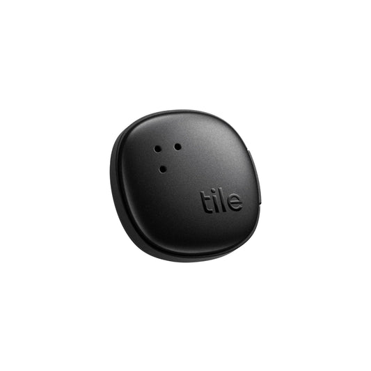 Tile by Life360 Sticker (2024) - Small Bluetooth Tracker, Remote Control Finder and Item Finder for Bikes, Glasses and More. Both iOS and Android Compatible. Phone Finder. 1-Pack (Black)