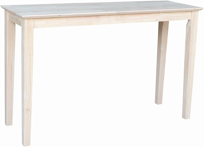 International Concepts Shaker Console Table, 48-Inch Long, Solid Parawood