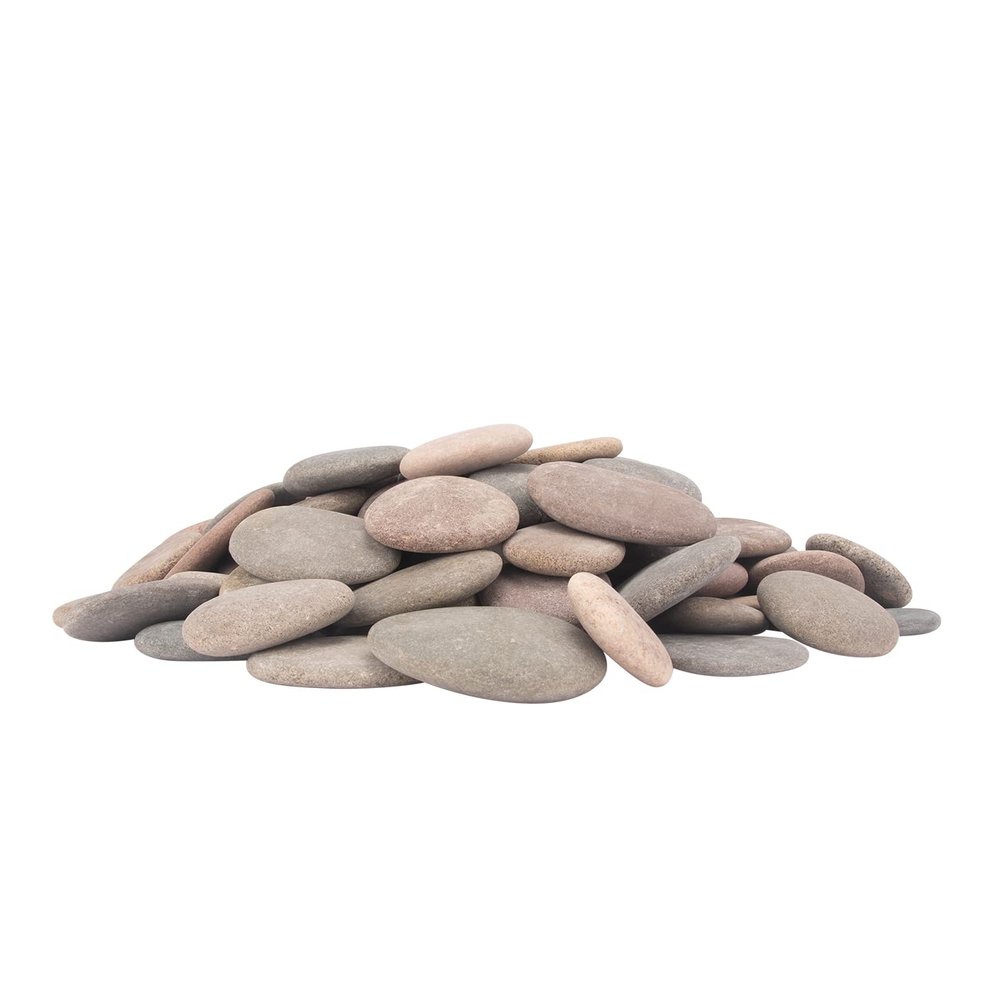 About 100 Pcs Painting Rocks, 2.2"-3.5", Flat, Smooth - River, Craft, DIY Stones, 18 Pounds