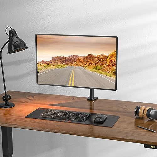 WALI Monitor Arm Mount for Desk, Single Extra Tall Computer Desk Mount, Monitor Bracket Mount Stand Single, up to 32 inch, 22 lbs (M001XL), Black