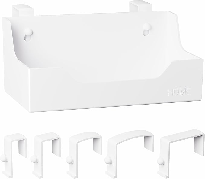 Bedside Caddy Hanging Storage Basket Little Size Plastic Beside Shelf Hang-on