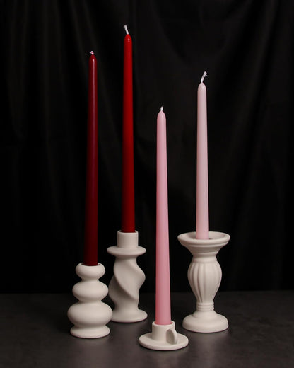 12 Inch Taper Candles Set of 6 Unscented Long Burning Smokeless Long Tall Tapered Candles for Candlesticks Sticks Wedding Home Christmas Decor Dinner