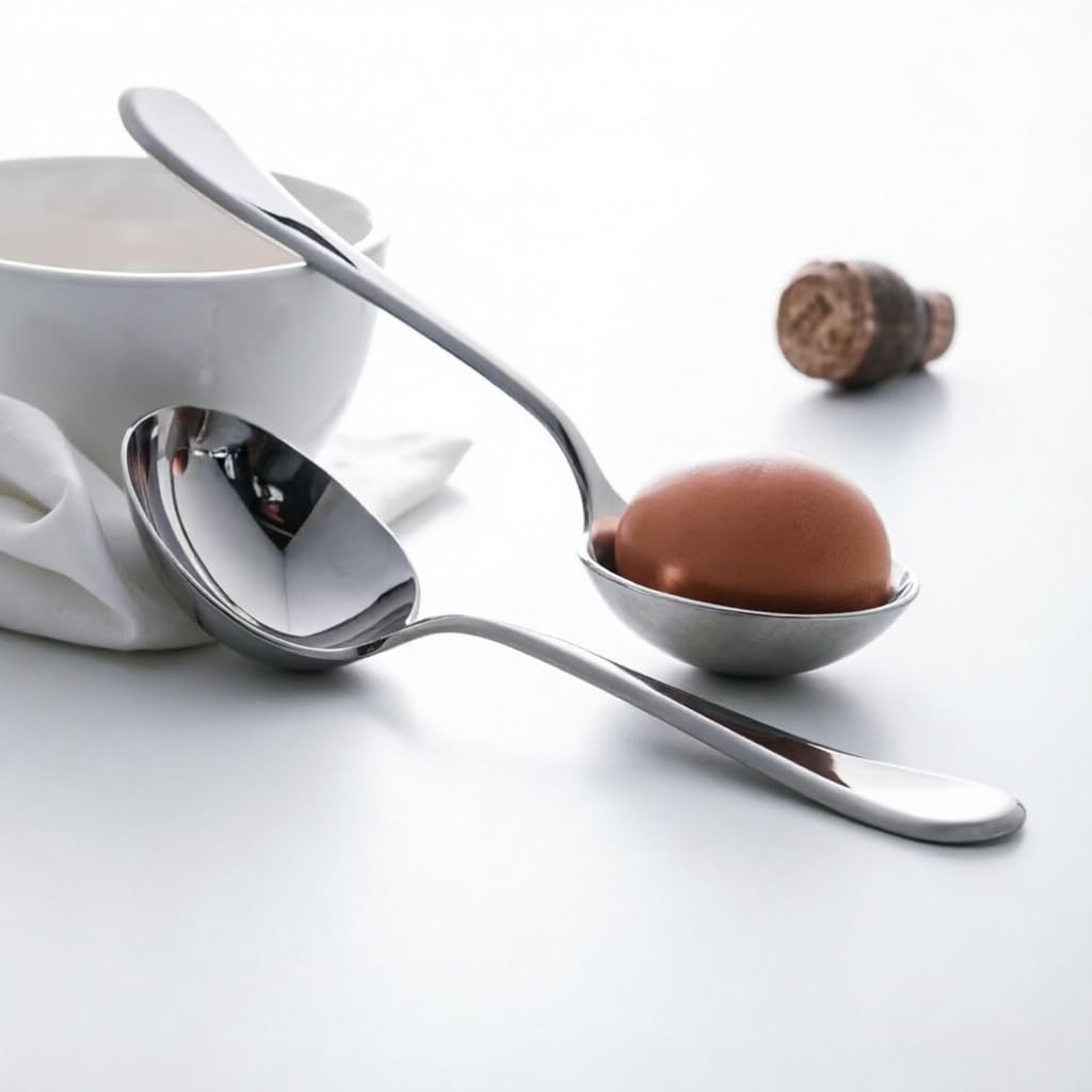 Txhlyx Serving Spoons with Deep Bowl,18/10 Stainless Steel 7.7 Inch Small Serving ladle for Soup,Sauce, Porridge,Stew,Dishwasher Safe,Set of 2