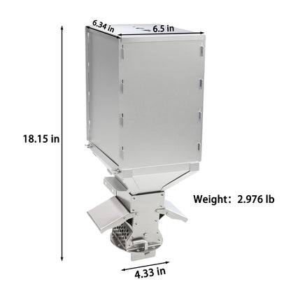 Outdoor Camping Stove Accessory Pellet Bin with Burner for Tent Stove(Silver)