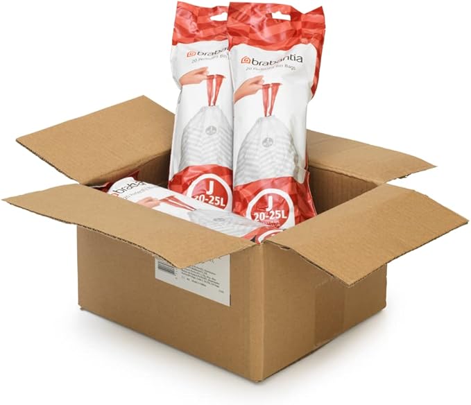 Brabantia PerfectFit Trash Bags Thick Plastic Trash Can Liners