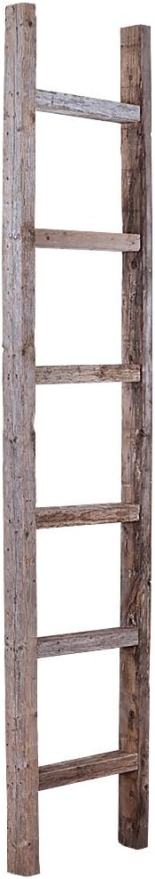 BARNWOODUSA Rustic Decorative Ladder