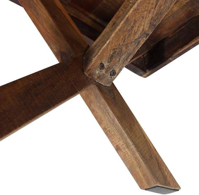 Rustic Farmhouse Coffee Table Handcrafted from Mixed Reclaimed Woods, Unique