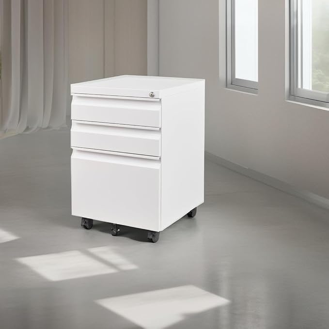 Letaya 3 Drawer Mobile File Cabinet