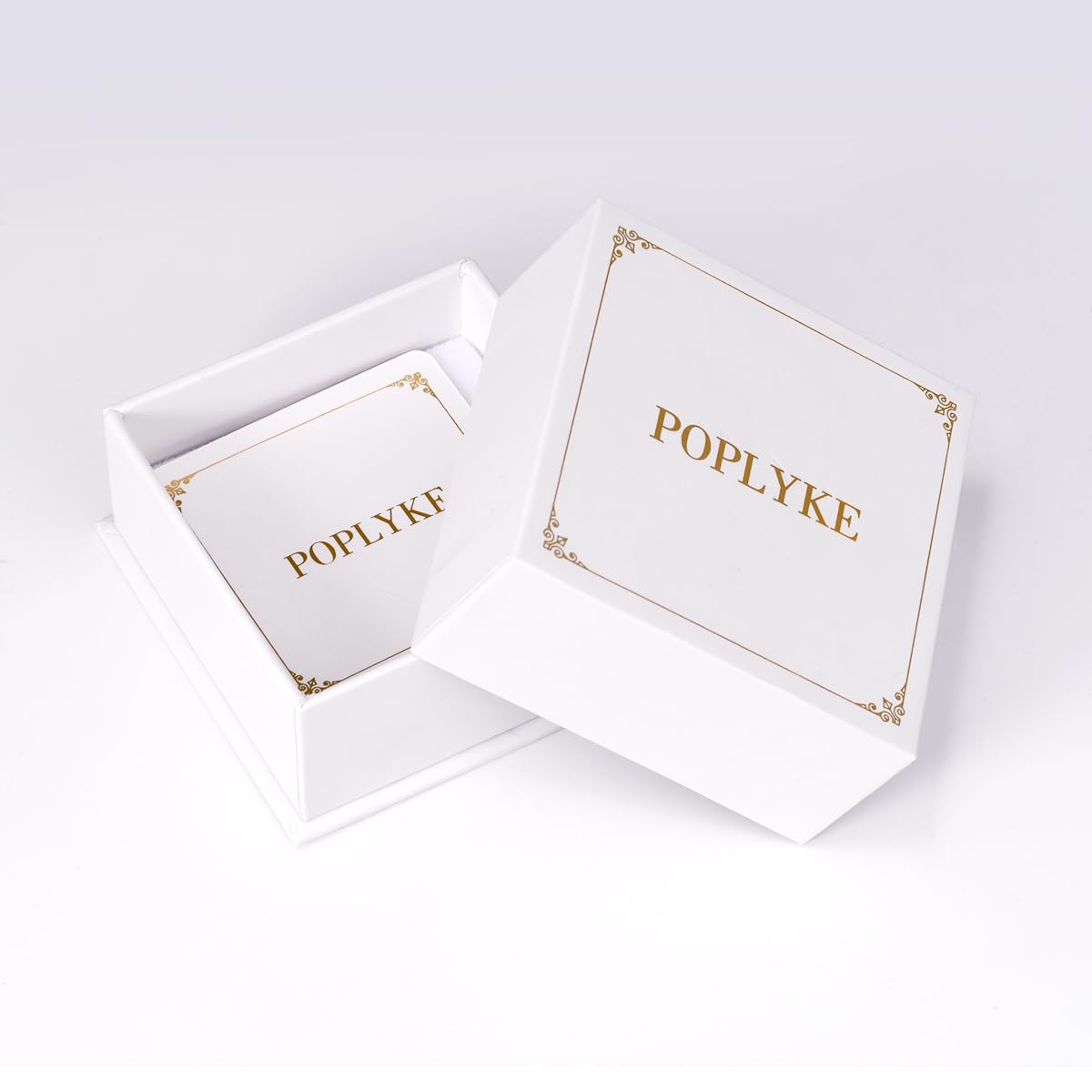 POPLYKE 3 Pearls Necklace Sterling Silver Pearls Choker Necklace for Women 7-8mm Freshwater Cultured Pearls Wedding Bridesmaids Anniversary 16''