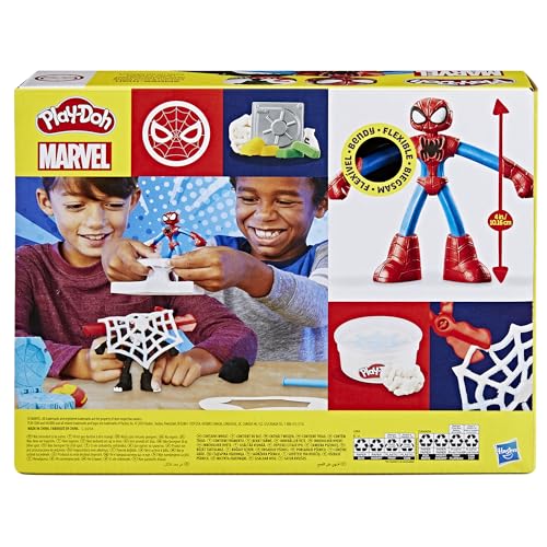 Play-Doh Spider-Man Launch & Slice Battle Playset, Non-Toxic Modelling Compound Set for Boys and Girls, Creative Toys for 4+ Year Old Kids