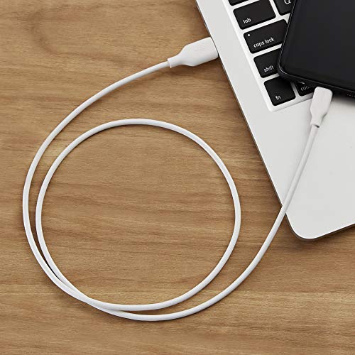 Amazon Basics USB-C to USB-A 2.0 Fast Charger Cable, 480Mbps Speed, USB-IF Certified, for Apple iPhone 16/15, iPad, Samsung Galaxy, Tablets, Laptops, 10 foot, Black
