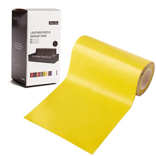 Leather Repair Patch Kit Yellow 4 x 60 inch Leather Repair Tape Self Adhesive