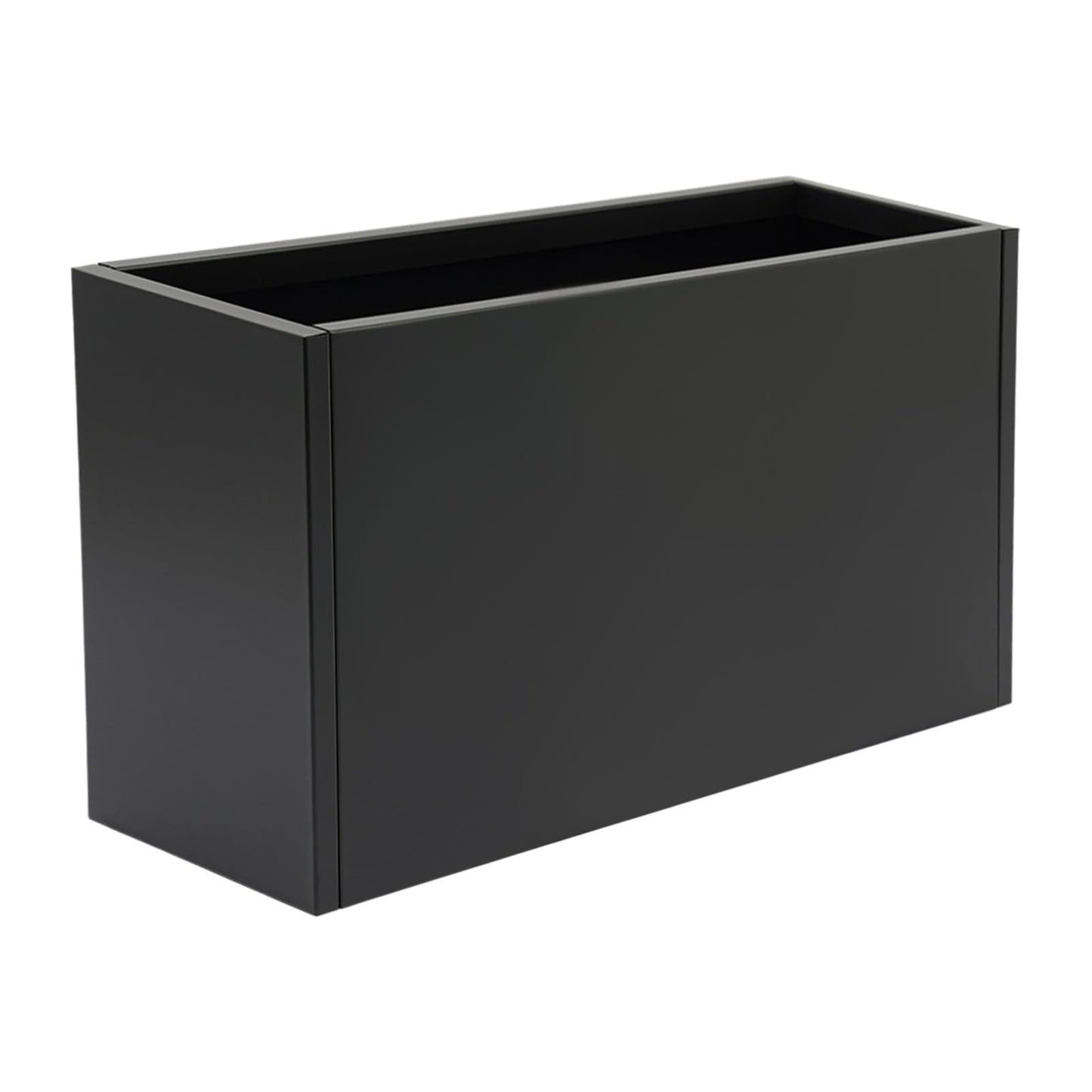 LuYuLTONG Modern Metal Planter Box, 36" L x 12" W x 20" H, Rectangular Galvanized Steel Raised Garden Bed with Drainage Hole&Gloves, Flower Planter Pot for Patio, Yard, Porch