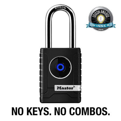 Master Lock Bluetooth Outdoor Padlock with Easy Backup Keypad Entry – 4401DLH