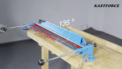 KASTFORCE KF5002 Steel Bending Brake Sheet Metal Bender Metal Folder 28 Inch (730mm) 18 Ga (1.2mm) Capacity
