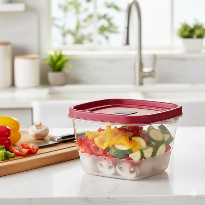 Tribello BPA-Free Plastic Food Storage Set, Dishwasher Safe: Perfect