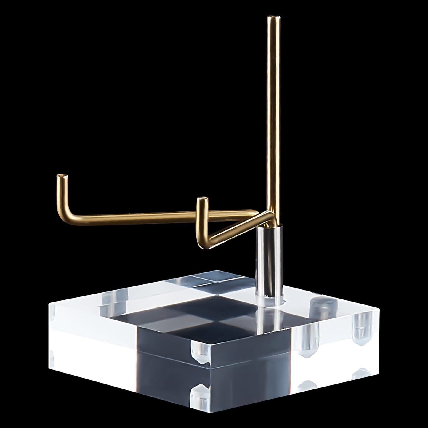 beinkmake Adjustable Metal Arms Display Stand Easel with Acrylic Base Display Holder Suitable for Crystal Mineral Coral Rock Agate Fossil Collection