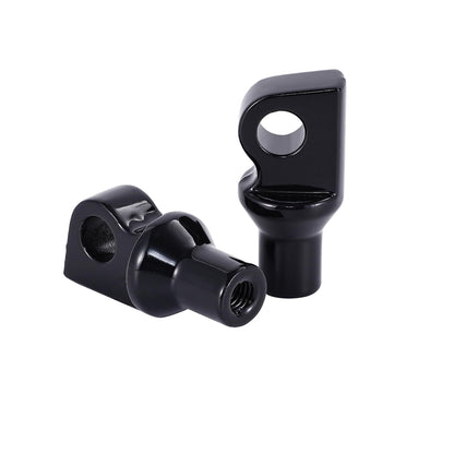 Highway Pegs Passenger Foot Pegs Footrest Footpeg Adapter Fit Harley Touring Street Glide Road King Road Electra Glide Sportster Dyna Softail (Gloss Black)