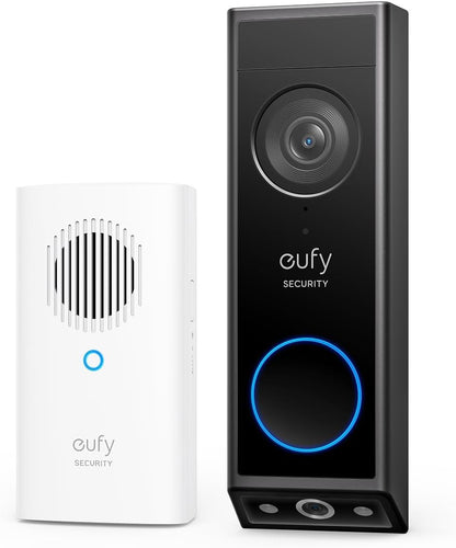 eufy Security E340 Video Doorbell Camera Wireless no Subcription(Battery Powered), Dual Cameras with Delivery Guard, 2K Full HD, Humen/Package/Motion Detection, No Monthly Fee