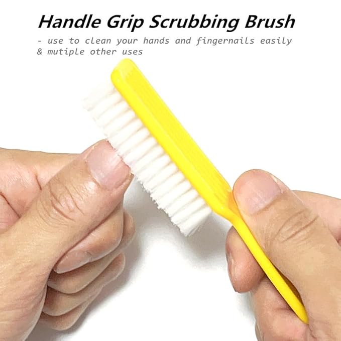 6Pcs Nail Brush for Cleaning Fingernails, Handle Grip Cleaning Brush for Nail