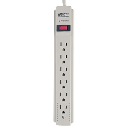 Eaton Tripp Lite series 6 Outlet Surge Protector Power Strip, 6ft Extension Cord, 900 Joules, 15A Circuit Breaker, UL Certified, Black (TLP606B)