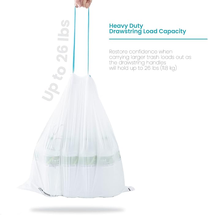 Home Zone Living 12 Gallon Kitchen Trash Bags
