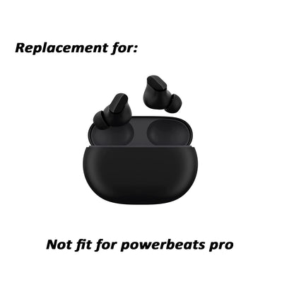 Replacement Silicone Tips Earbuds Buds Eartips Set for Beats Studio Buds Earphone Headphones,6 Pairs (Black)