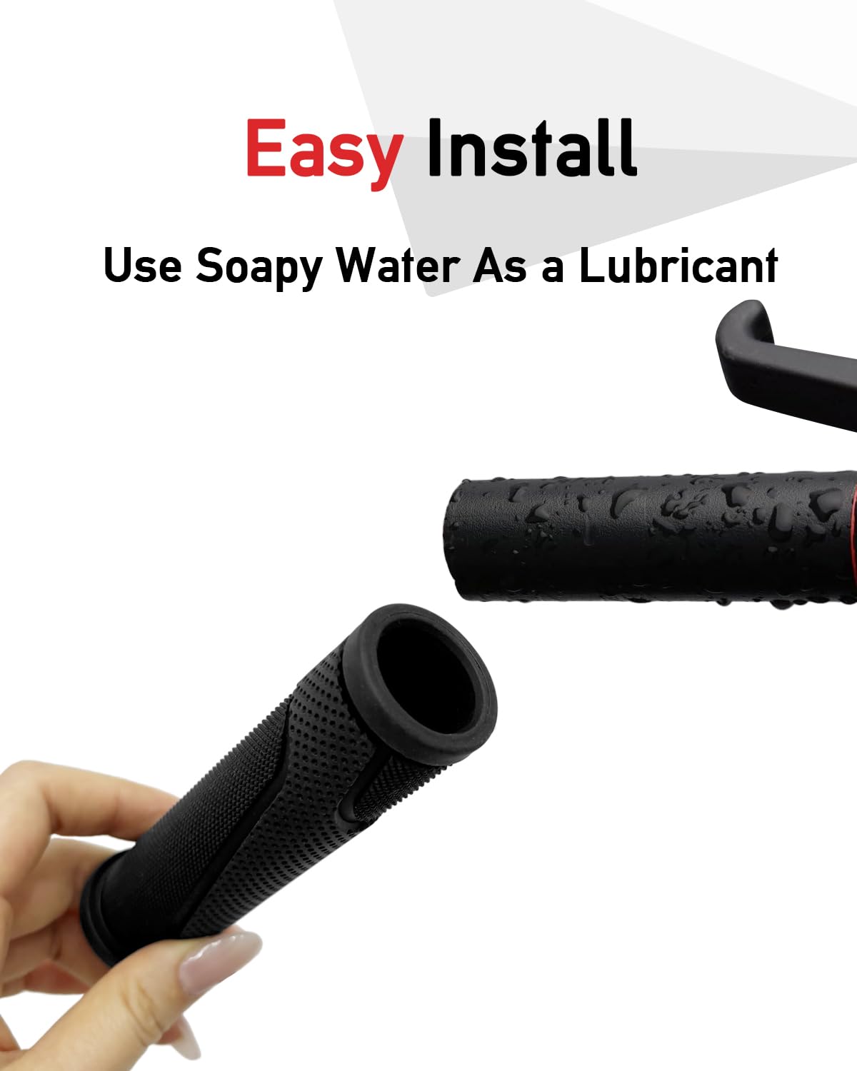 Bike Handlebar Grips, Replacement Bicycle Grips, Bike Handle Bar Wraps for Mountain, MTB, BMX, Beach Cruiser, Kids Bikes, Soft Non-Slip-Rubber Hand Grip Comfortable Ergonomic (Standard)