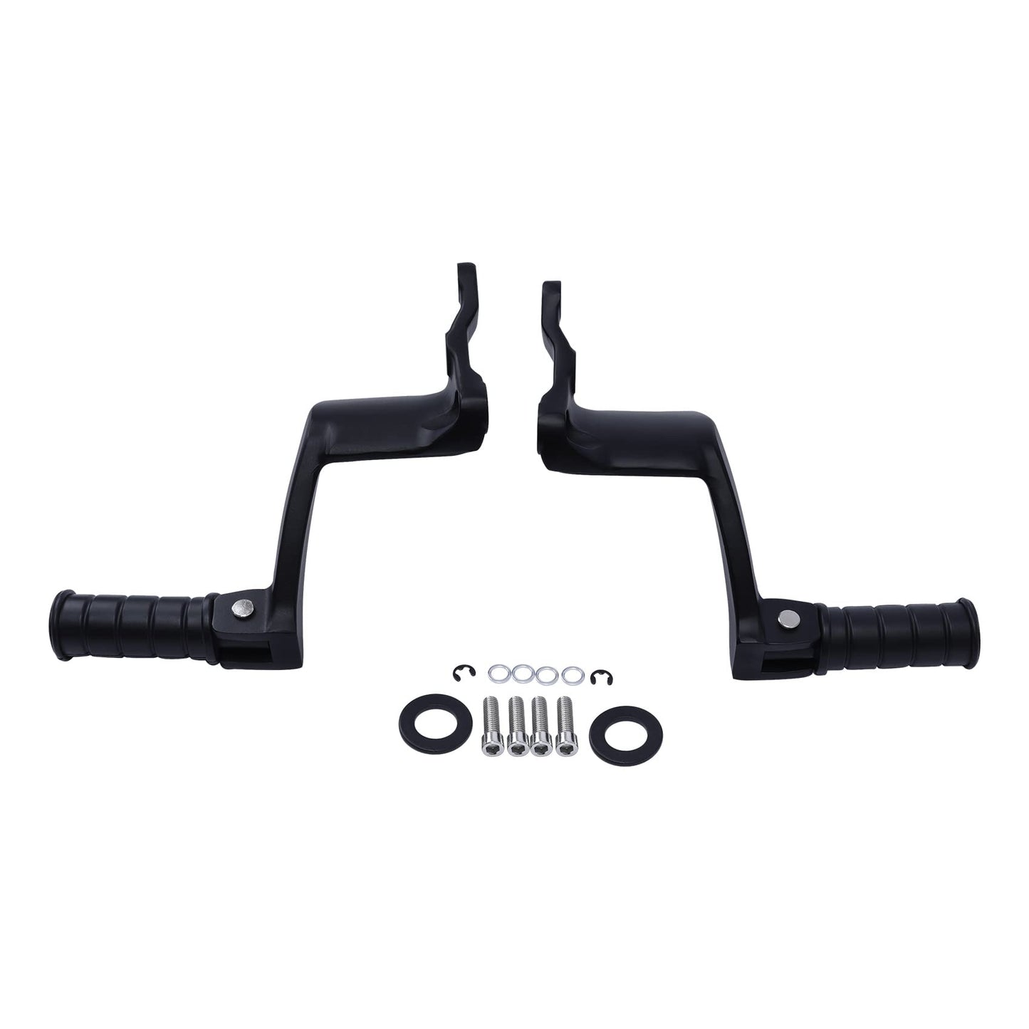 TCT-MOTORPARTS Passenger Pegs Pedal Footpegs Rests Mount Fit for Boardwalk High ball Victory Vegas Gunner Highball Kingpin Boardwalk Black 2008 13 17 16