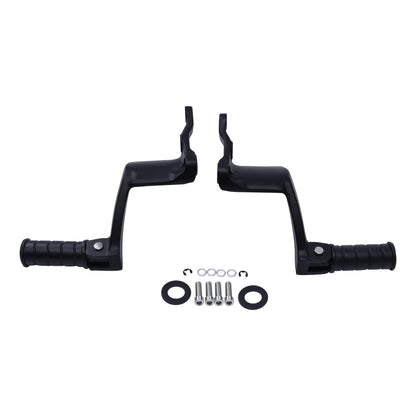 TCT-MOTORPARTS Passenger Pegs Pedal Footpegs Rests Mount Fit for Boardwalk High ball Victory Vegas Gunner Highball Kingpin Boardwalk Black 2008 13 17 16